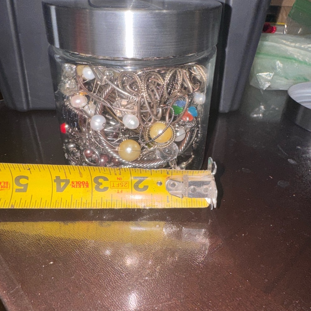Mixed Silver-Tone Jewelry Jar - Picture 9 of 9